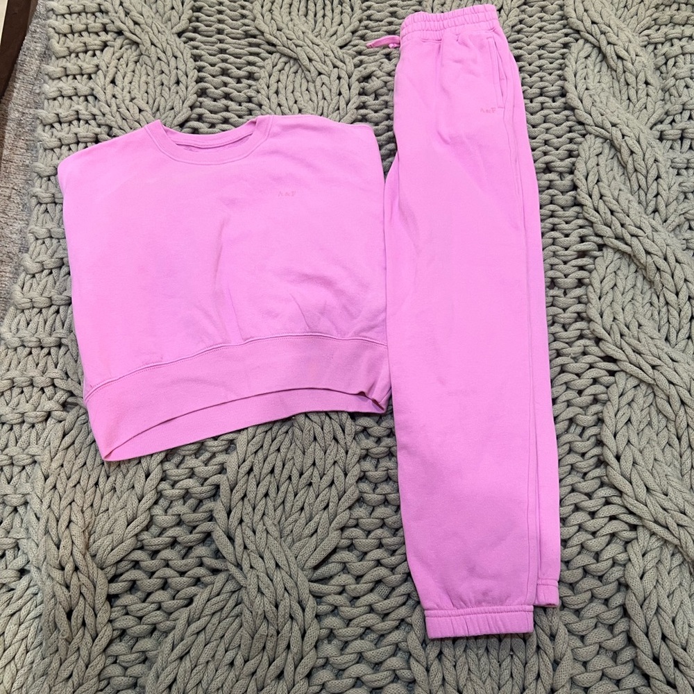 Abercrombie Kids Bubblegum Pink Sweat Set